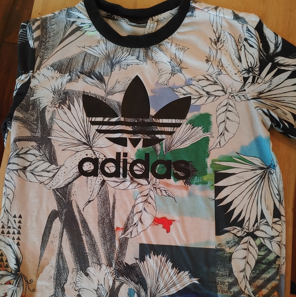 Adidas Originals Brazilian Floral Tee - Picture 2 of 3